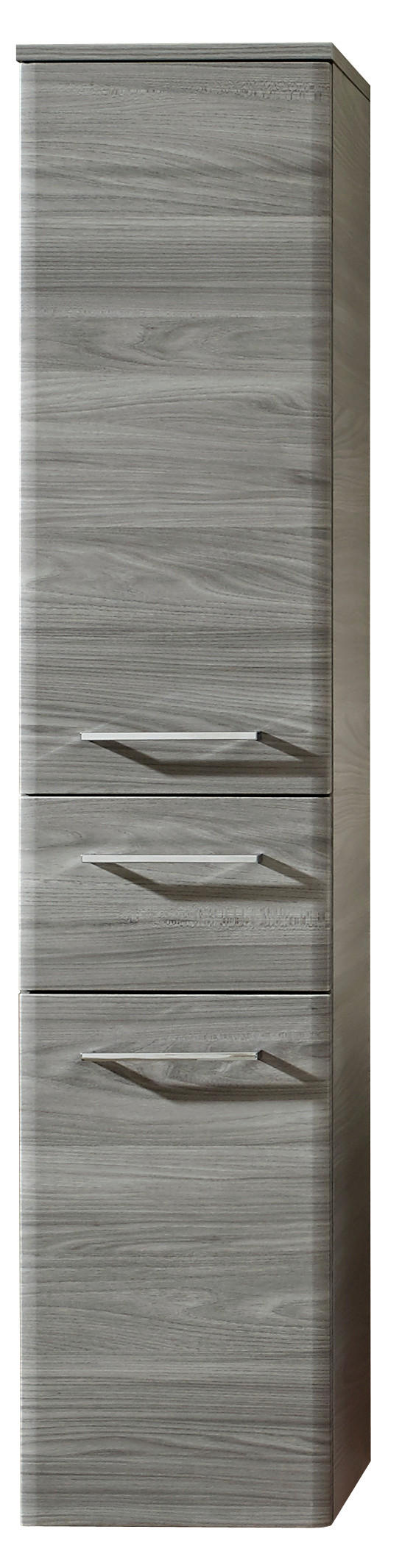 DULAP MEDIU 30/142/33 cm  - culoare crom/gri, Konventionell, sticlă/metal (30/142/33cm) - Xora