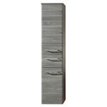 MIDISCHRANK 30/142/33 cm  - Chromfarben/Grau, KONVENTIONELL, Glas/Holzwerkstoff (30/142/33cm) - Xora