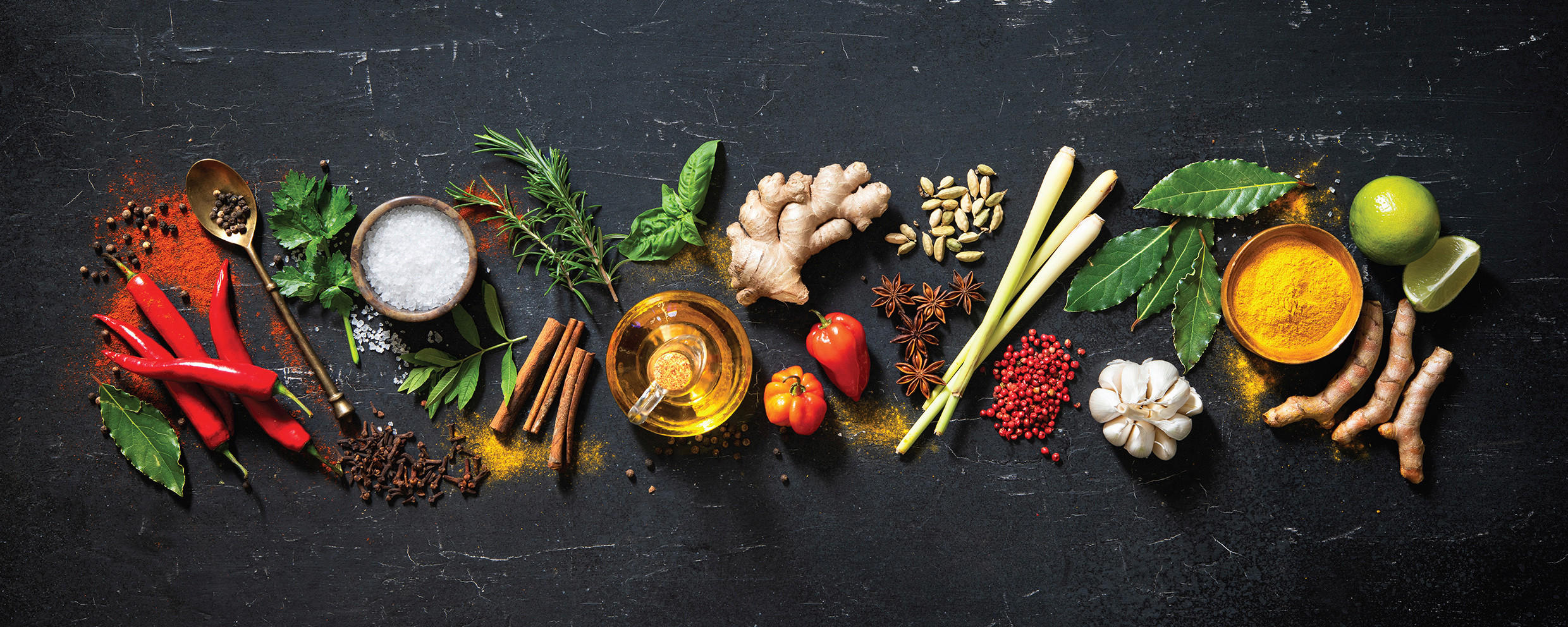 GLASBILD Gewürze  - Multicolor, LIFESTYLE, Glas (50/125cm) - Euroart