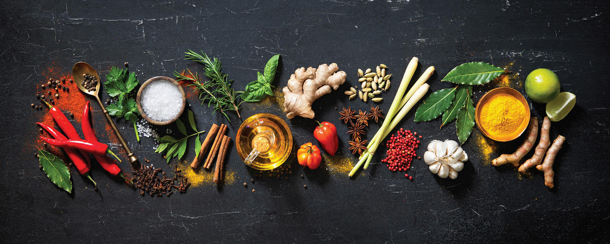 GLASBILD Gewürze  - Multicolor, LIFESTYLE, Glas (50/125cm) - Euroart