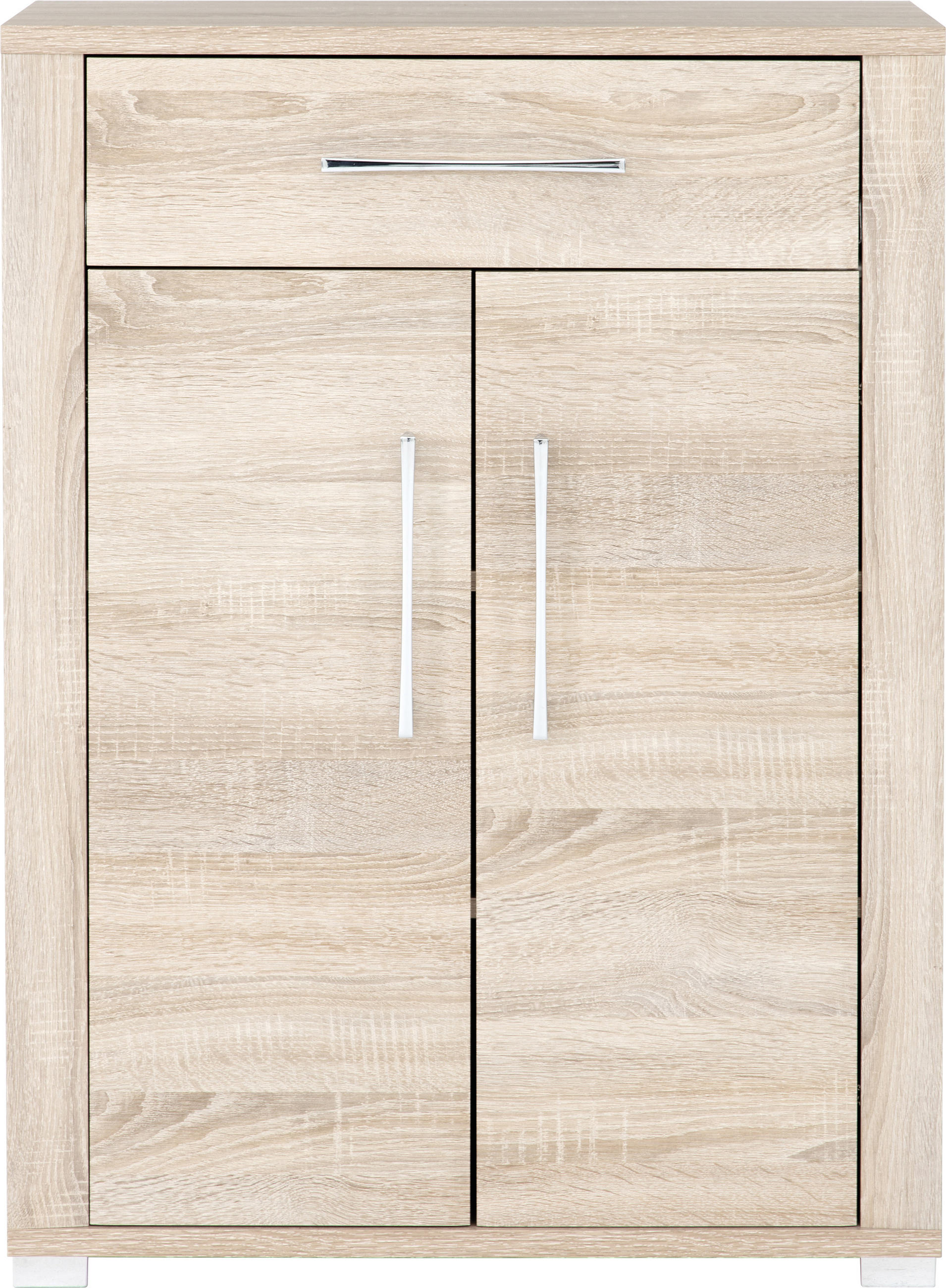 SCHUHSCHRANK  in 74/100/40 cm  - Chromfarben/Sonoma Eiche, KONVENTIONELL, Holzwerkstoff/Kunststoff (74/100/40cm) - MID.YOU