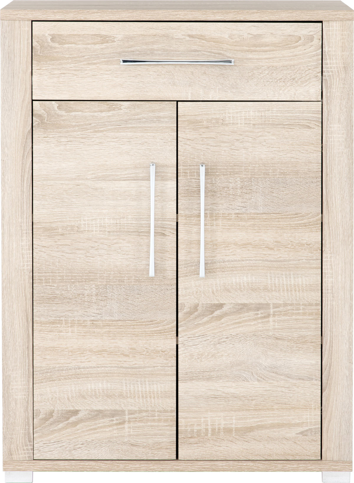 BOTNÍK, Sonoma dub, 74/100/40 cm - Sonoma dub/barvy chromu, Konvenční, kompozitní dřevo/plast (74/100/40cm) - Voleo