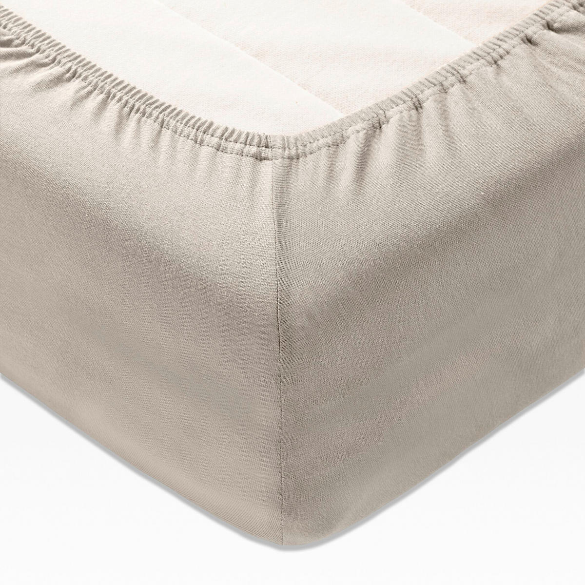 BOXSPRING-SPANNLEINTUCH 180-200/200 cm Jersey  - Graphitfarben, Basics, Textil (180-200/200cm) - Joop!