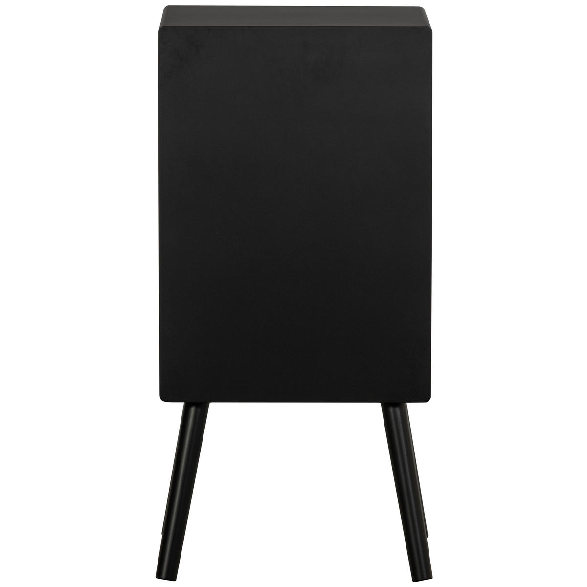 NACHTTISCH  - Schwarz, Design, Holzwerkstoff (36/30/75cm) - Livetastic