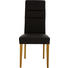 STUHL Lederlook Eiche massiv Braun, Eichefarben - Eichefarben/Braun, KONVENTIONELL, Holz/Textil (47/101/59cm) - Celina Home