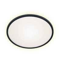 LED PLAFONJERA ZA KUPATILA - bela/crna, Osnovno, metal/plastika (33/6,5cm)