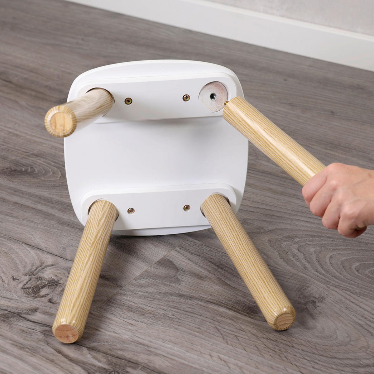 KINDERSITZGRUPPE Weiß, Kieferfarben  - Weiß/Kieferfarben, Basics, Holz/Holzwerkstoff (38/43,5/58cm) - Kesper