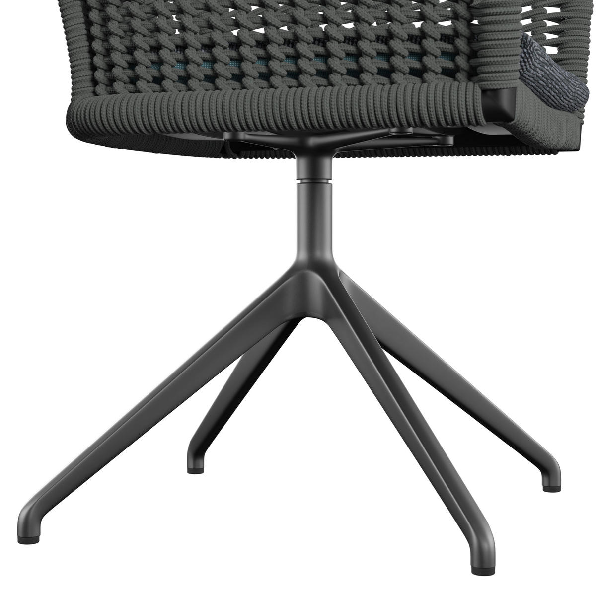 VRTNI STOL  aluminij antracit, zelena  - zelena/antracit, Basics, kovina/tekstil (56/78,5/62,5cm) - Amatio