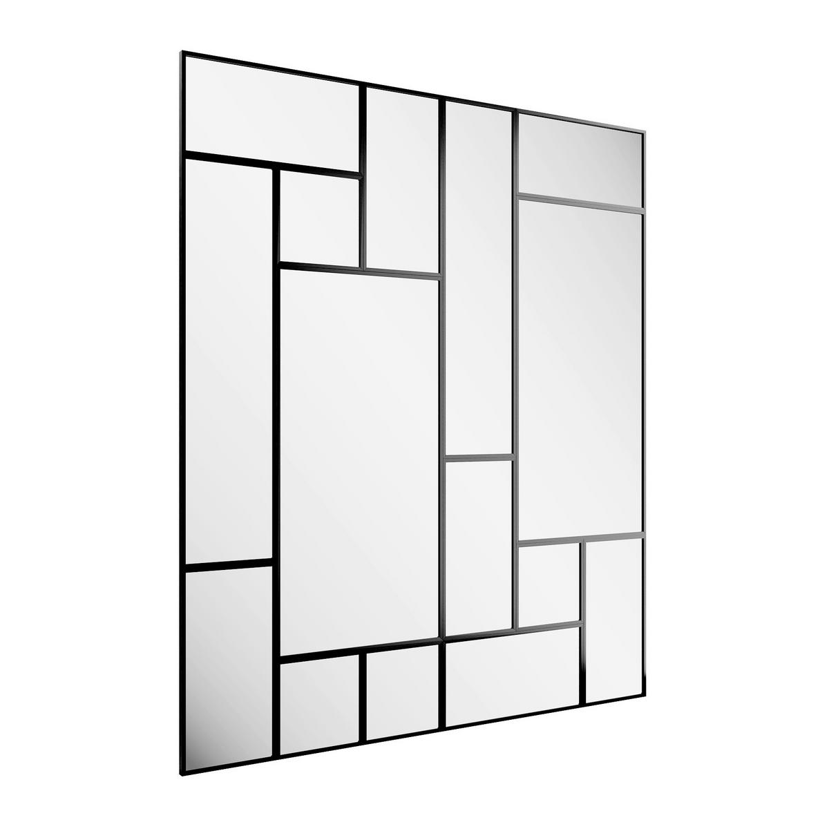 DEKOSPIEGEL    in rechteckig  - Schwarz, Basics, Glas/Holz (210/245/2.5cm)