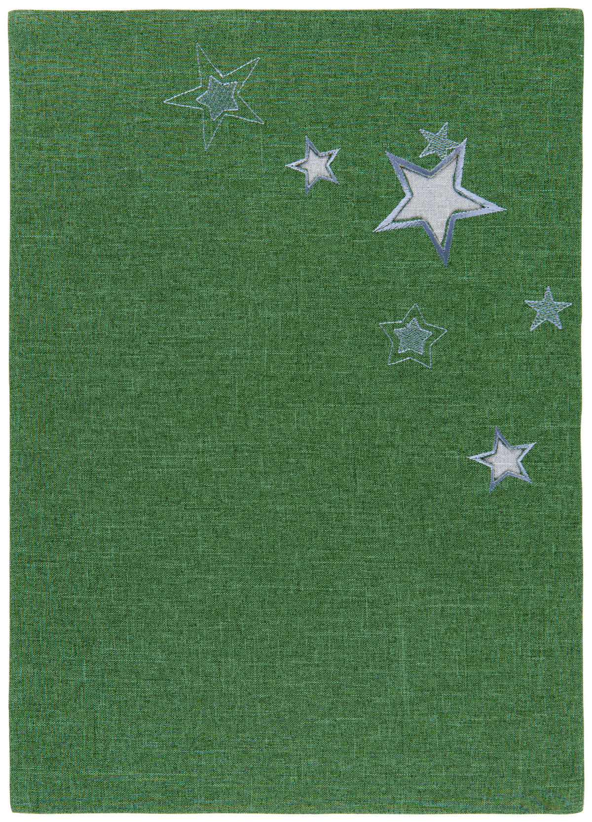 PRESTIERANIE, polyester, 35/50 cm - sivá/zelená, Basics, textil (35/50cm) - X-Mas