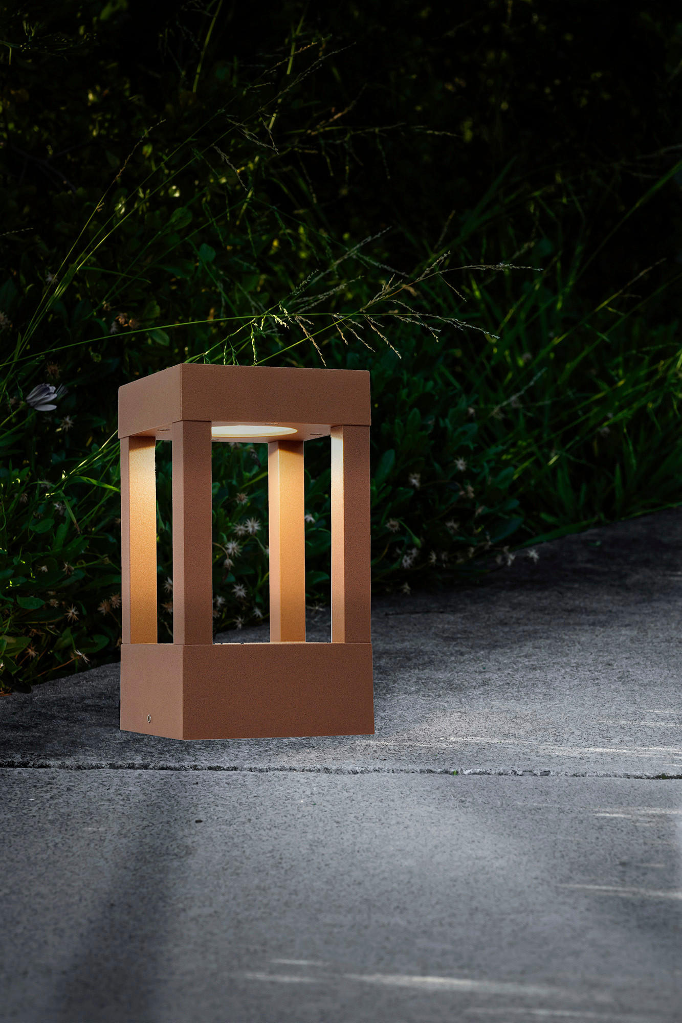 AUßENLEUCHTE 10.8/10.8/20 cm   - Braun, Design, Metall (10.8/10.8/20cm)