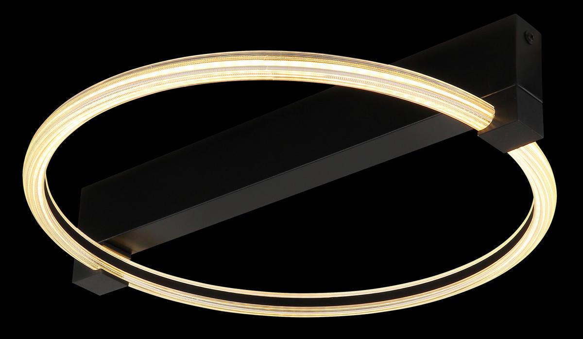 STROPNA LED-SVETILKA  Fletcher   3000 K 230 V  - črna/bela, Design, kovina/umetna masa (41,4/38/8,5cm) - Globo