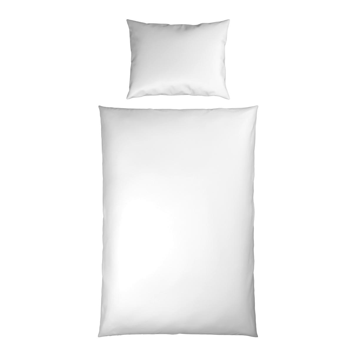 BETTWÄSCHE 2-teilig 140/200 cm  - Weiß, Basics, Textil (140/200cm) - Bio:Vio