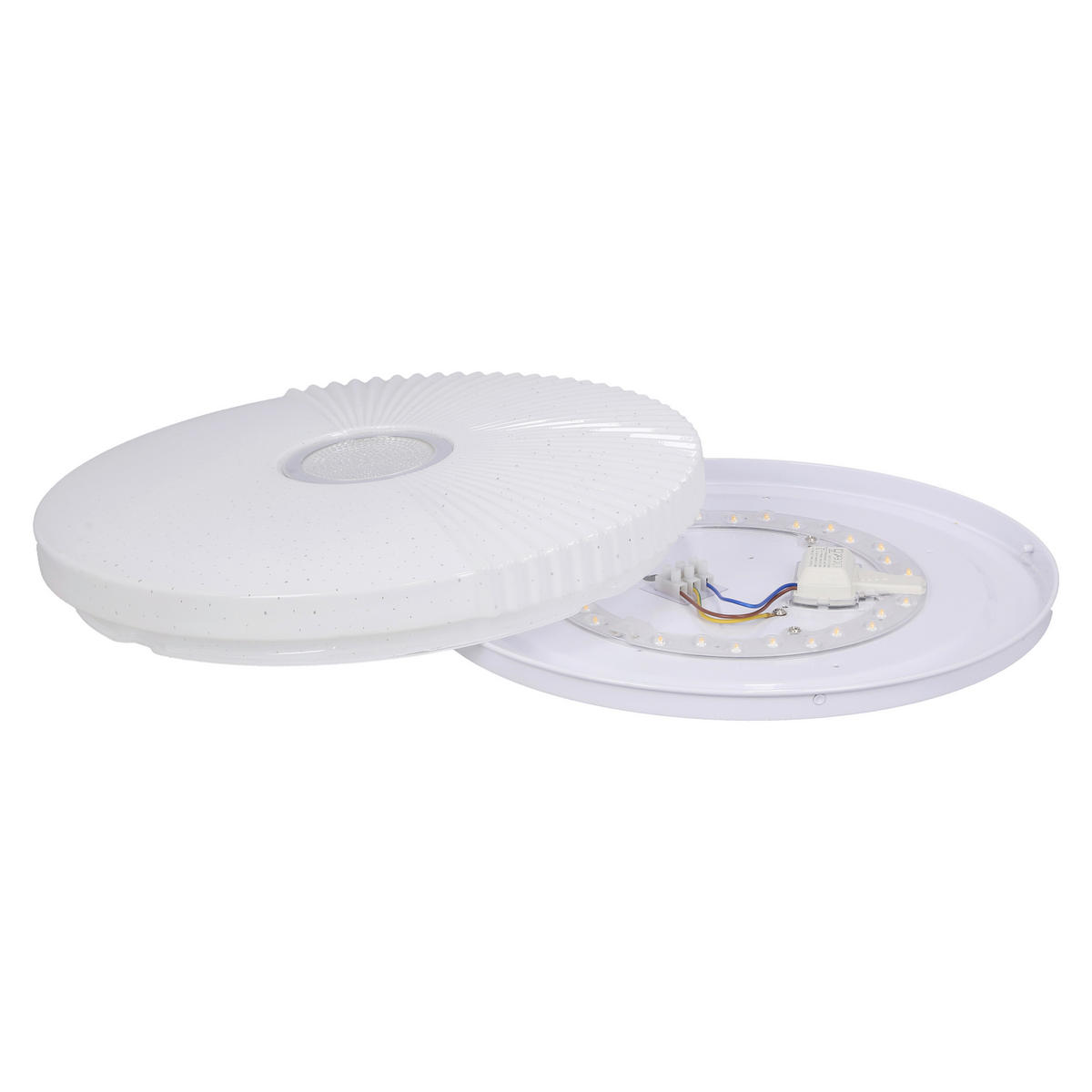 LED-DECKENLEUCHTE 38/38/6 cm   - Weiß, KONVENTIONELL, Kunststoff/Metall (38/38/6cm)