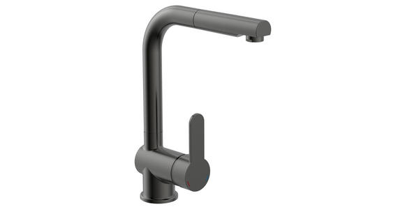 KÜCHENARMATUR - Graphitfarben, Basics, Metall (24/30/5,5cm) - Xora