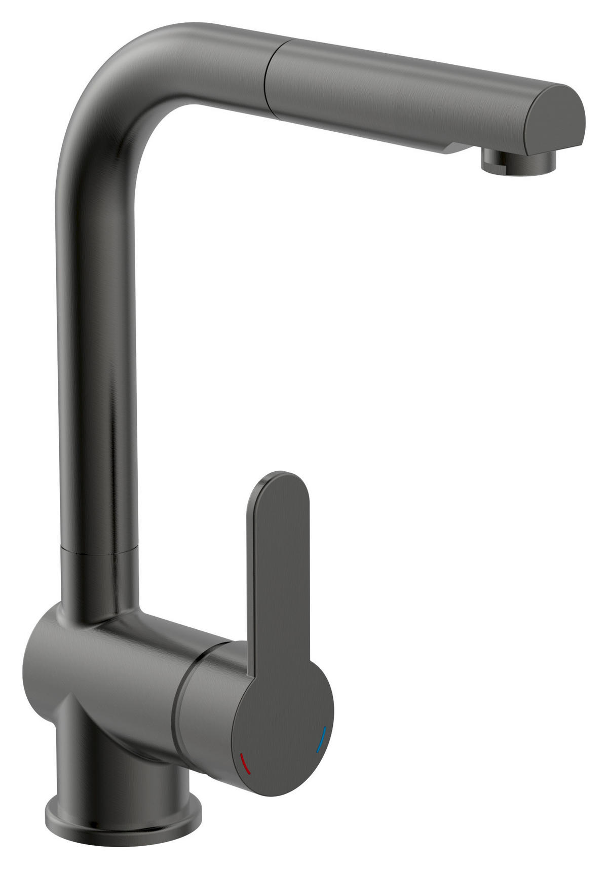 KÜCHENARMATUR - Graphitfarben, Basics, Metall (24/30/5,5cm) - Xora
