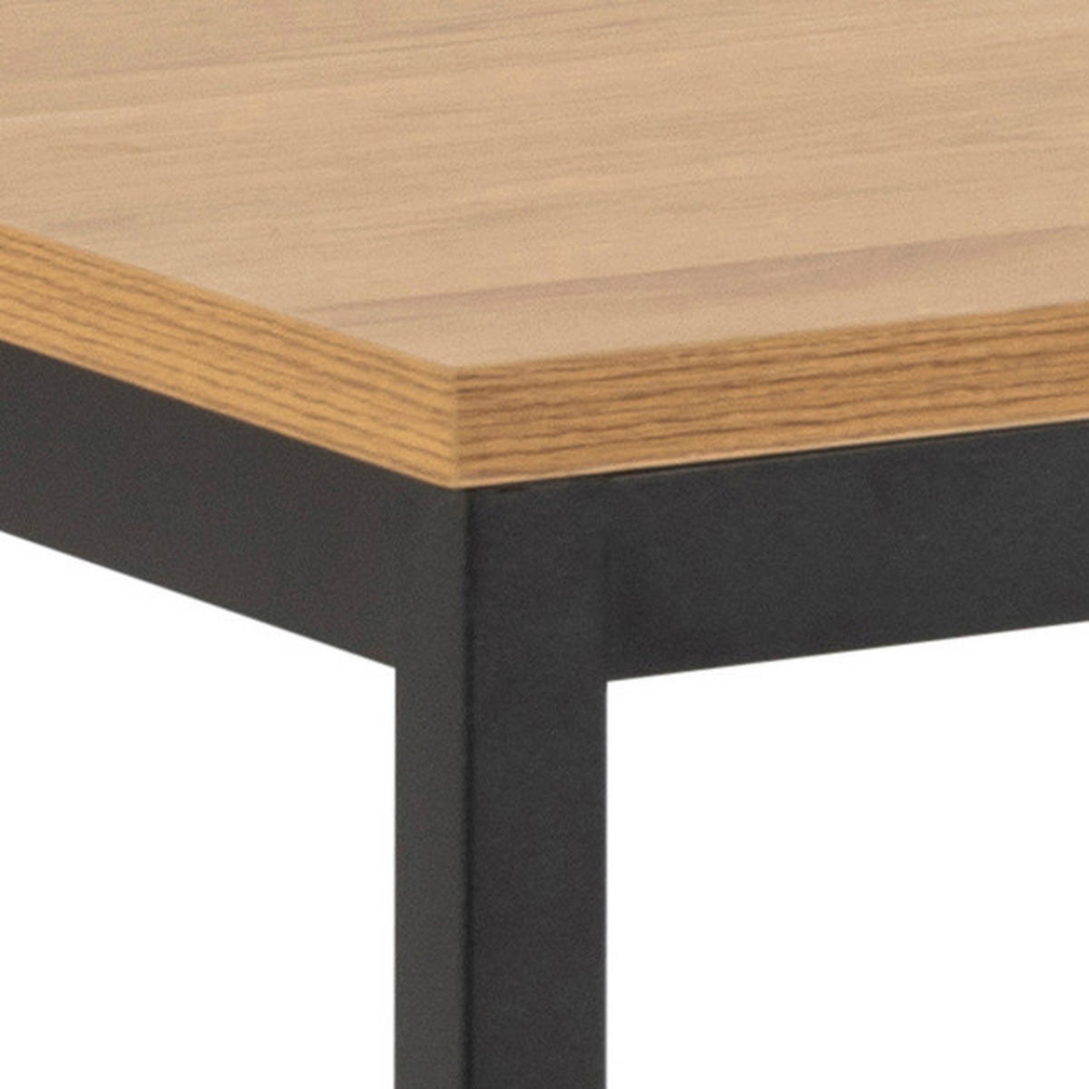 STOL ZA BLAGOVAONICU  crna, boje hrasta  metal, drvni materijal      - boje hrasta/crna, Konvencionalno, drvni materijal/metal (160/74/80cm) - MID.YOU