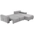 ECKSOFA Hellgrau Chenille  - Hellgrau/Grau, KONVENTIONELL, Kunststoff/Textil (293/205cm) - Carryhome