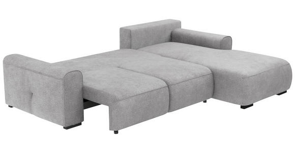 ECKSOFA Hellgrau Chenille  - Hellgrau/Grau, KONVENTIONELL, Kunststoff/Textil (293/205cm) - Carryhome