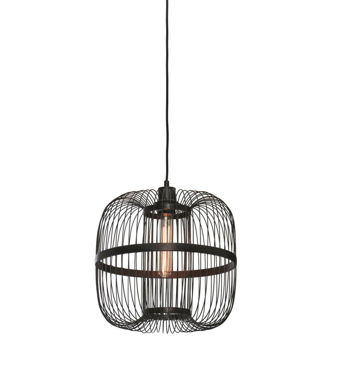 HÄNGELEUCHTE GOOD&MOJO 25/38 cm - Schwarz, Trend (25/38cm) - Good & Mojo