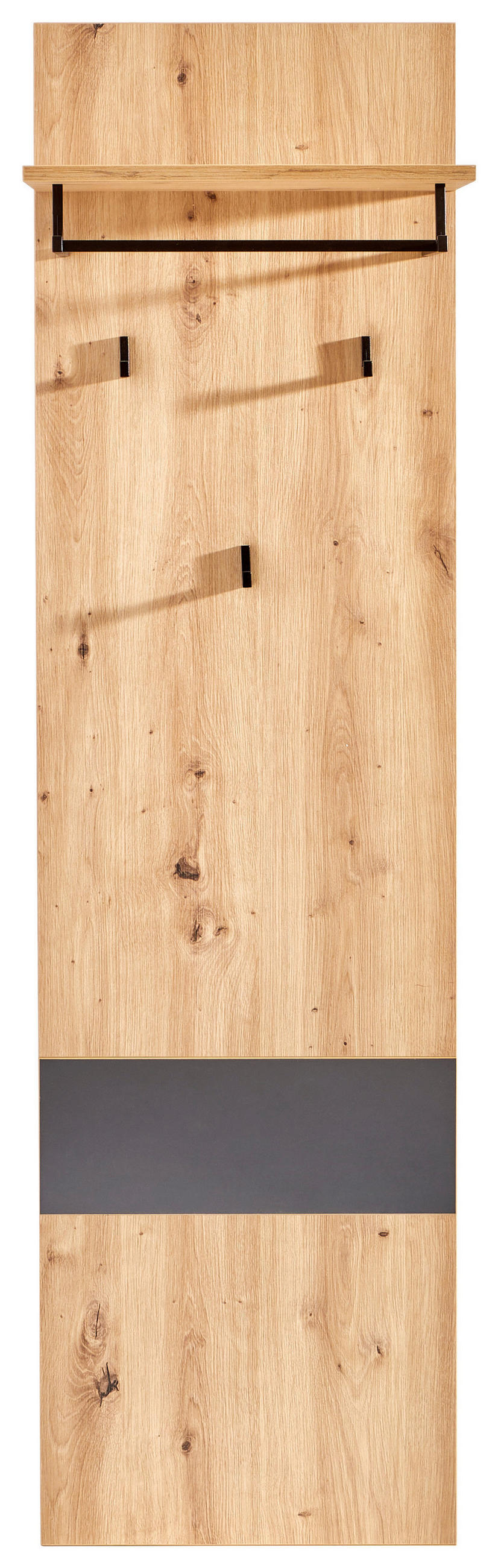 GARDEROBENPANEEL  in 45/165/30 cm  - Anthrazit/Eiche Artisan, KONVENTIONELL, Holzwerkstoff (45/165/30cm) - Carryhome