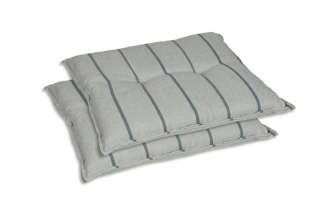 GARTENSITZKISSENSET Streifen  - Hellgrün, Basics, Textil (50/7/50cm)