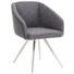STUHL in Metall, Textil Anthrazit, Schwarz, Edelstahlfarben - Edelstahlfarben/Anthrazit, Design, Textil/Metall (61/81/56cm) - Dieter Knoll STUHL in Metall, Textil Anthrazit, Schwarz, Edelstahlfarben - Edelstahlfarben/Anthrazit, Design, Textil/Metall (61/81/56cm) - Dieter Knoll