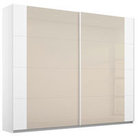 SCHWEBETÜRENSCHRANK 226/210/62 cm,  in Weiß, Champagner, 2 Tür(en)  - Champagner/Weiß, MODERN, Holzwerkstoff/Metall (226/210/62cm) - Rauch Möbel
