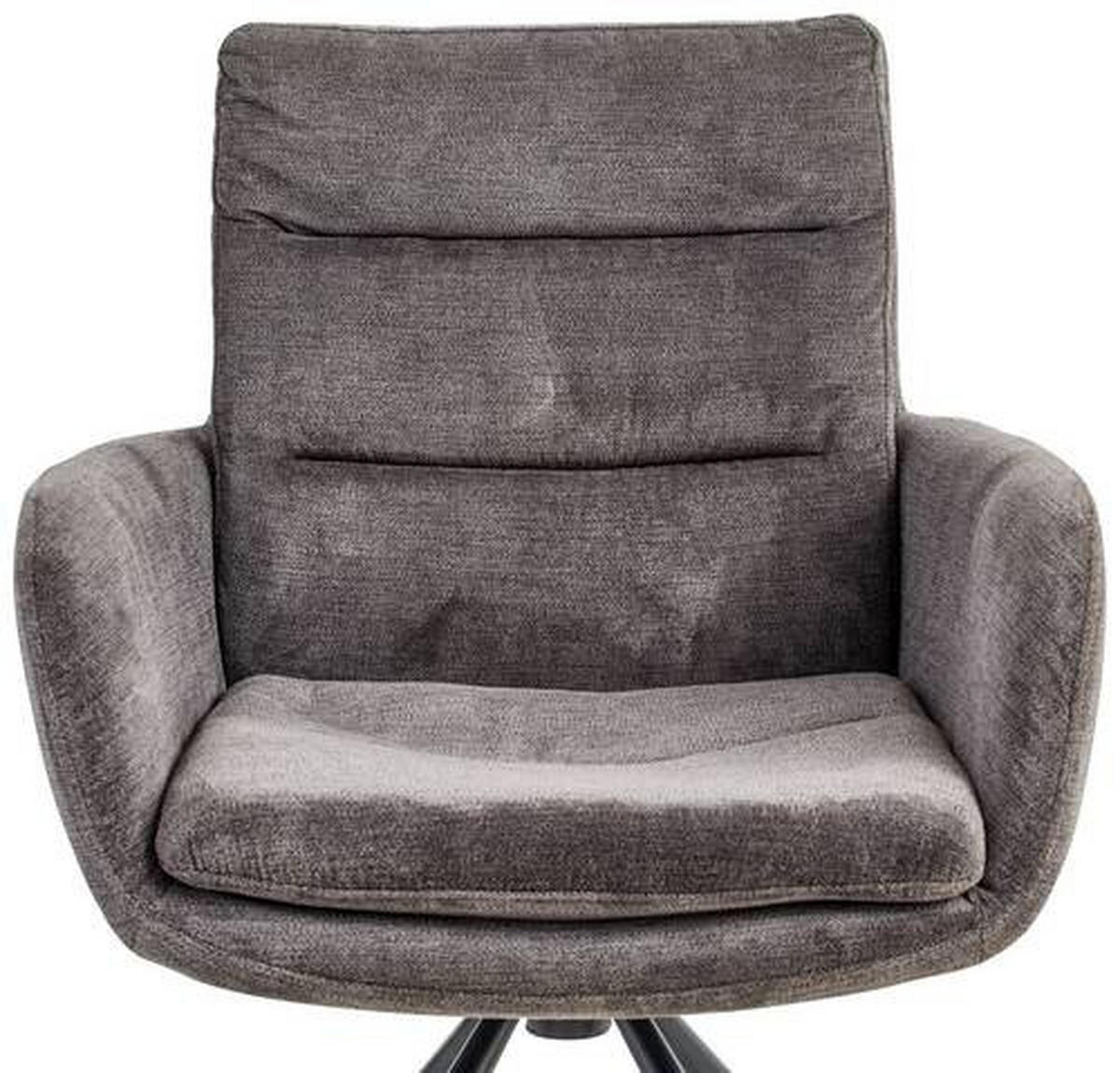 ARMLEHNSTUHL  in Eisen Webstoff  - Schwarz/Grau, Modern, Holz/Textil (67/92/60cm) - Livetastic