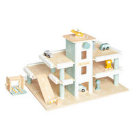 PARKGARAGE - Beige, Basics, Holz/Holzwerkstoff (57/37/40cm) - Pinolino
