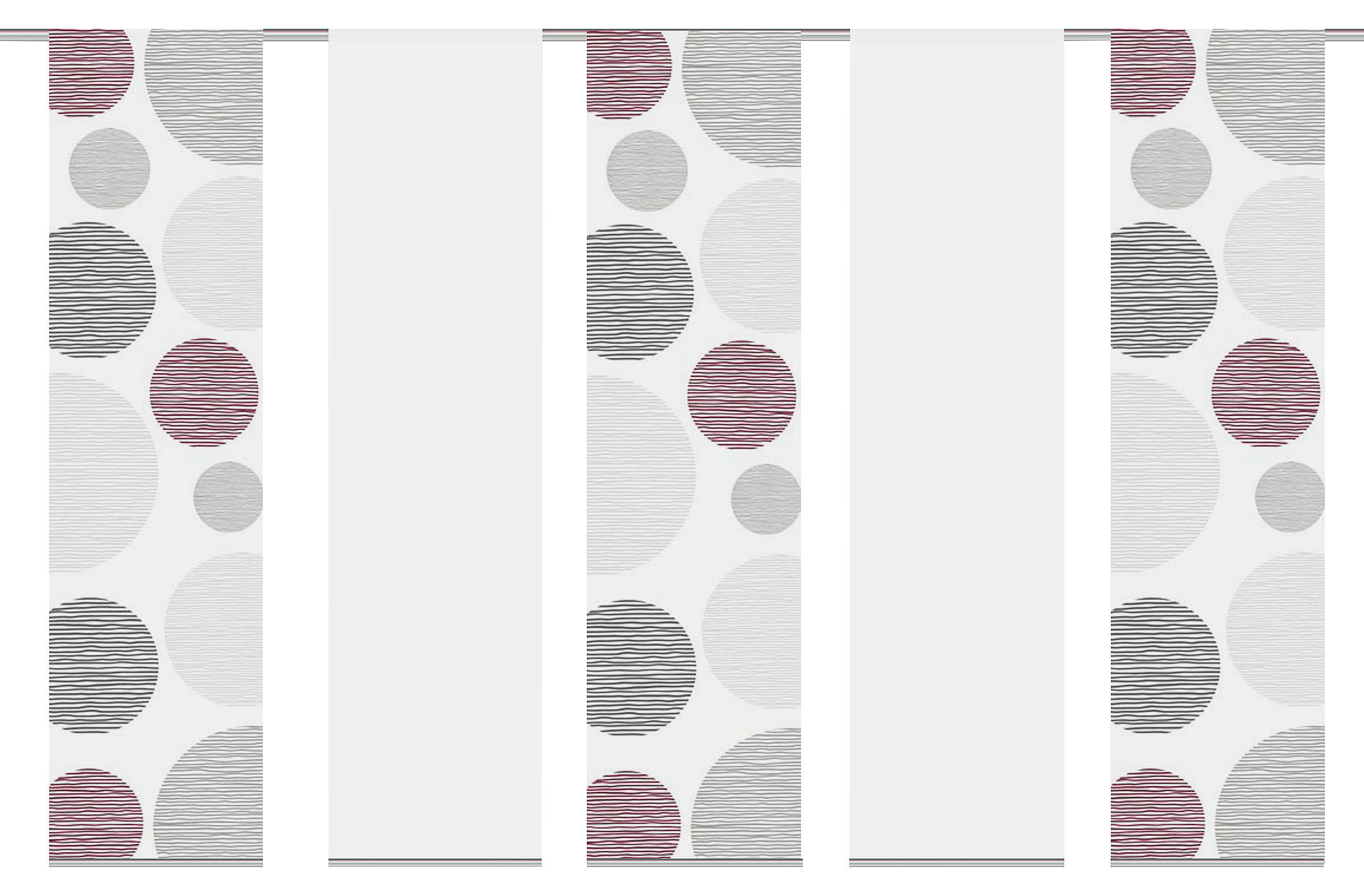 PANELOVÝ ZÁVĚS, 60/245 cm - bordeaux, Design, textil (60/245cm) - Schmidt W. Gmbh