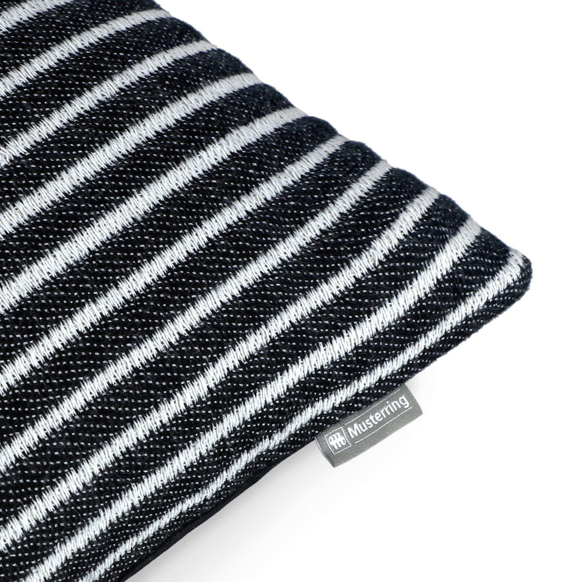 KISSENHÜLLE JustB! by Bettina Zimmermann 45/45 cm  - Schwarz/Naturfarben, Design, Textil (45/45cm) - Musterring