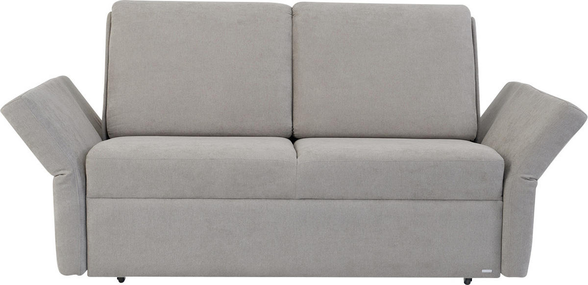SCHLAFSOFA Chenille Grau  - Schwarz/Grau, KONVENTIONELL, Kunststoff/Textil (150/88/91cm) - Sedda