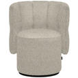 COCKTAILSESSEL - Beige/Schwarz, Design, Holz/Textil (73/82/62cm) - Belluti
