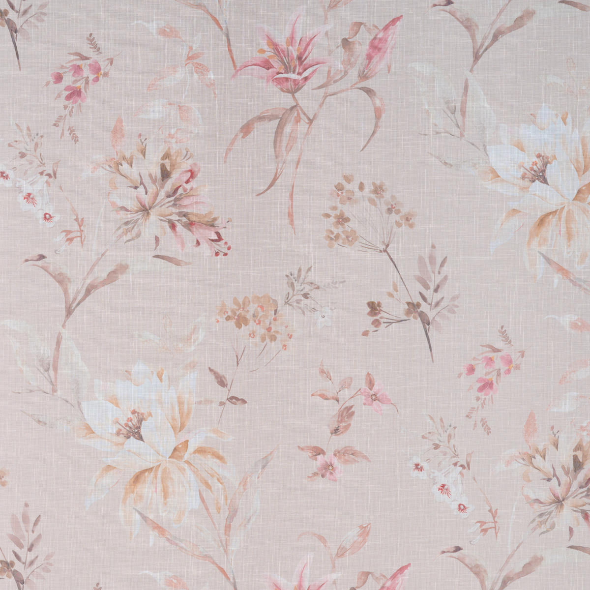 HOTOVÝ ZÁVES, polopriehľadné, 140/245 cm - béžová/červená, Basics, textil (140/245cm) - Esposa