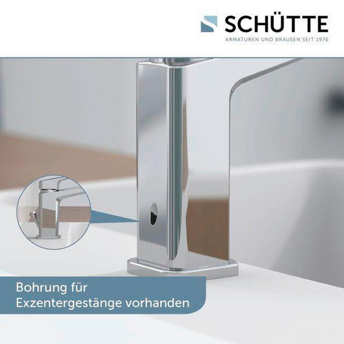 WASCHTISCHARMATUR 5,5/16/15,7 cm  - Chromfarben, Basics, Metall (5,5/16/15,7cm) - Schütte