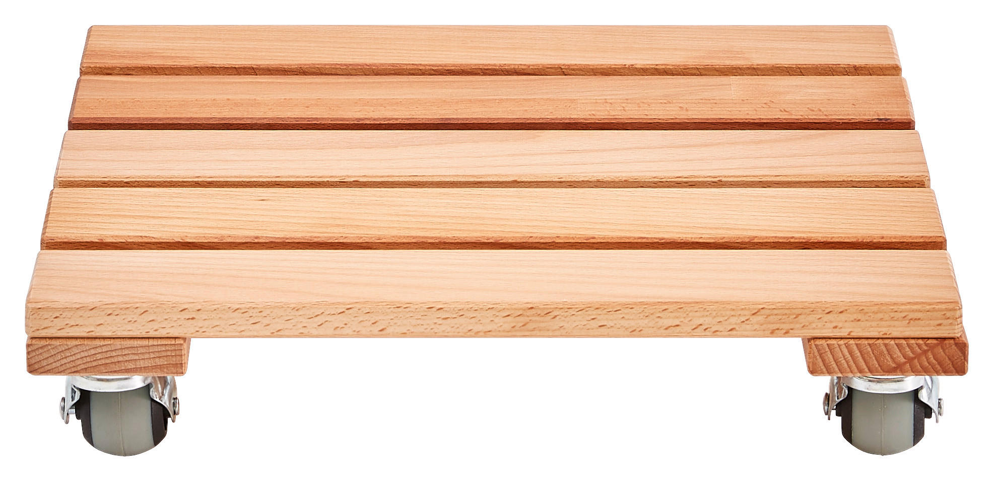 PFLANZENROLLER - Buchefarben, Natur, Holz/Kunststoff (35/8,5/35cm) - Linea Natura