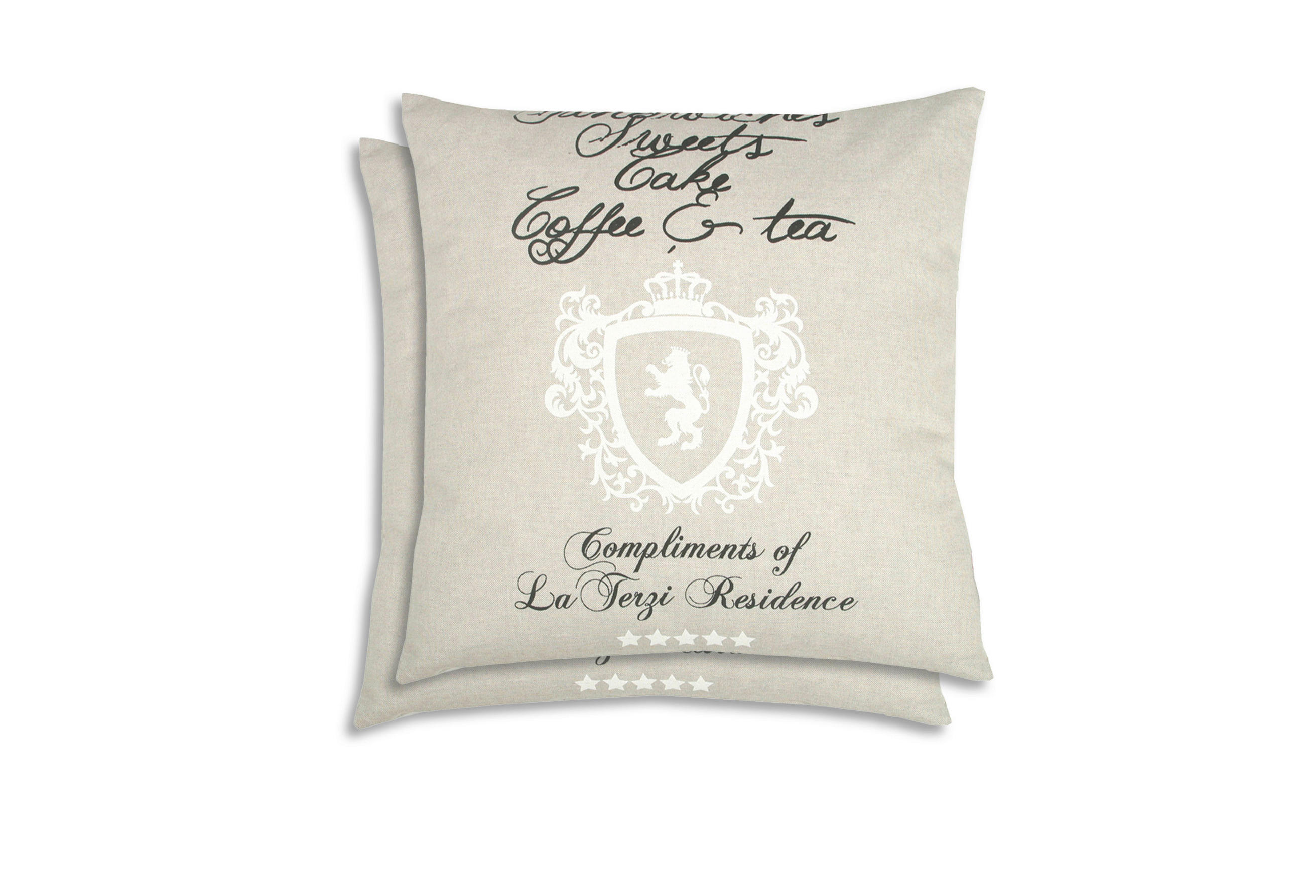 ZIERKISSENSET 2-teilig 48/48 cm  - Beige, Basics, Textil (48/48cm)