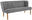 SITZBANK 179/88/76 cm Webstoff Grau, Eichefarben Eiche vollmassiv  - Eichefarben/Grau, KONVENTIONELL, Holz/Textil (179/88/76cm) - Cantus