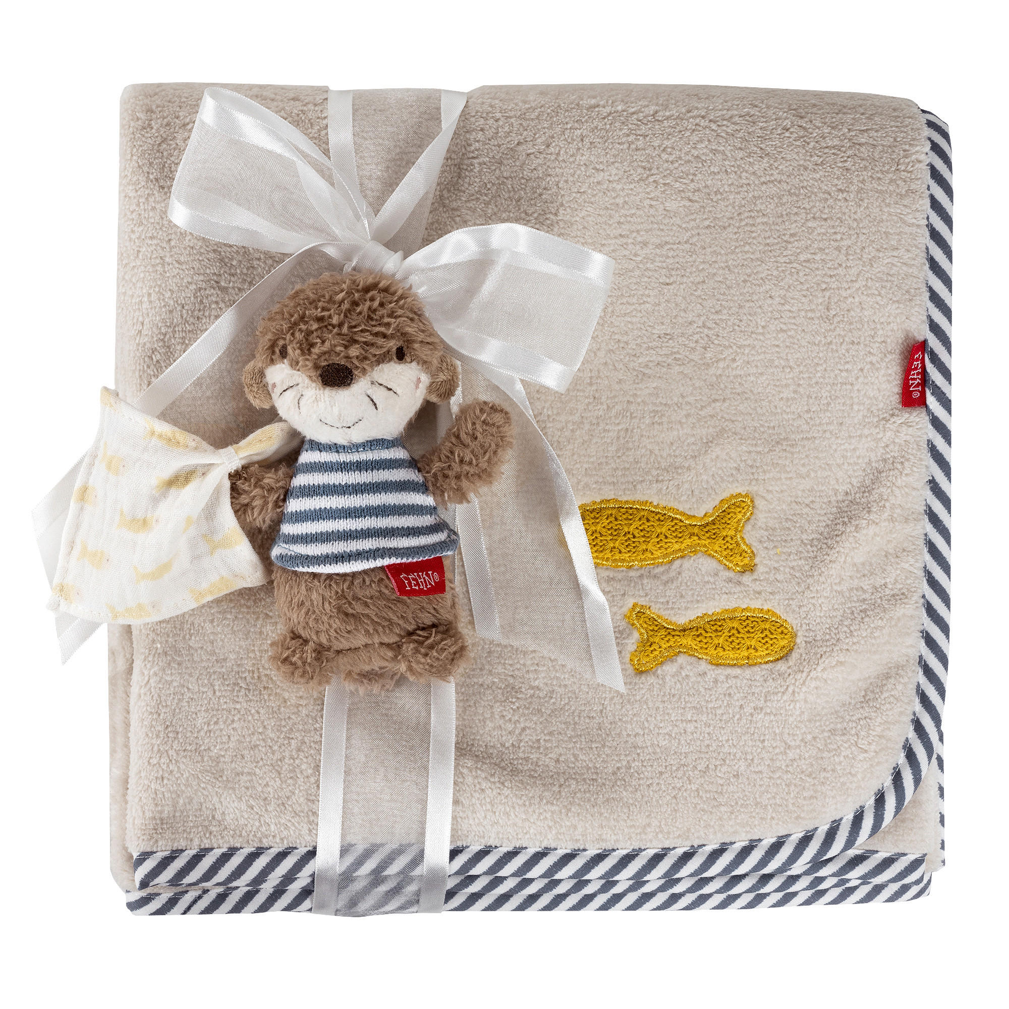 SCHMUSEDECKE Otter Theo  74,5/100 cm  - Multicolor, Basics, Textil (74,5/100cm) - Fehn