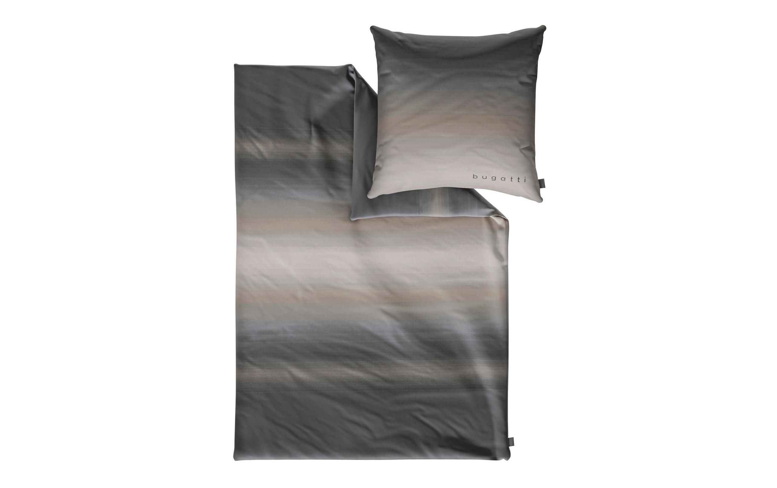 Bugatti POSTEĽNÁ BIELIZEŇ, makosatén, tmavosivá, béžová, 140/200 cm