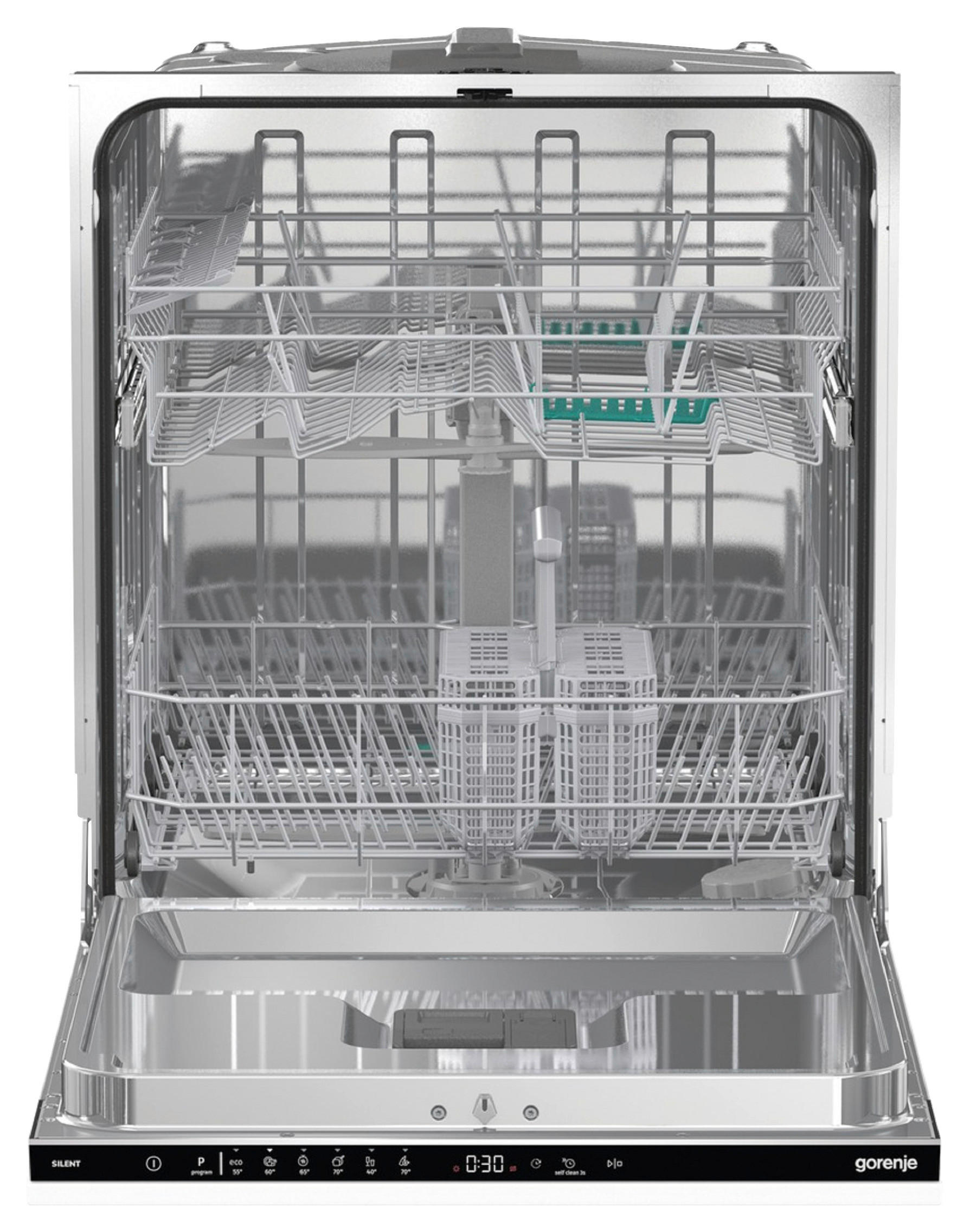 GESCHIRRSPÜLER GV642E90  - Schwarz/Weiß, Basics, Metall (59,8/81,6/55,5cm) - Gorenje