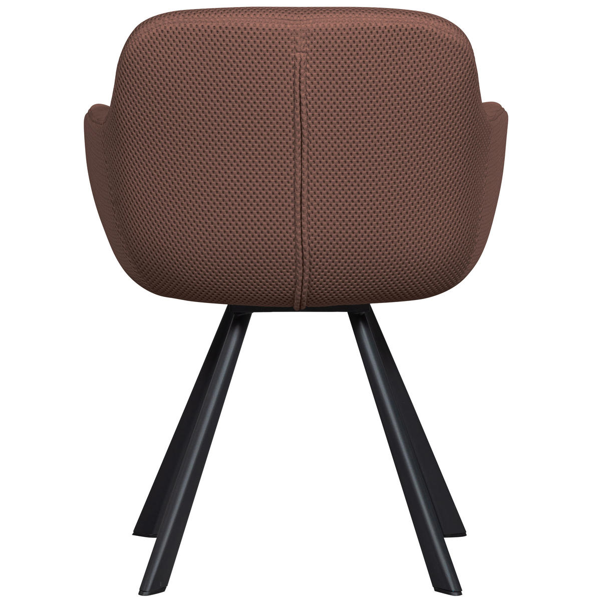 ARMLEHNSTUHL  in Netzbespannung  - Schwarz/Braun, Design, Textil/Metall (58/79/58cm) - Livetastic