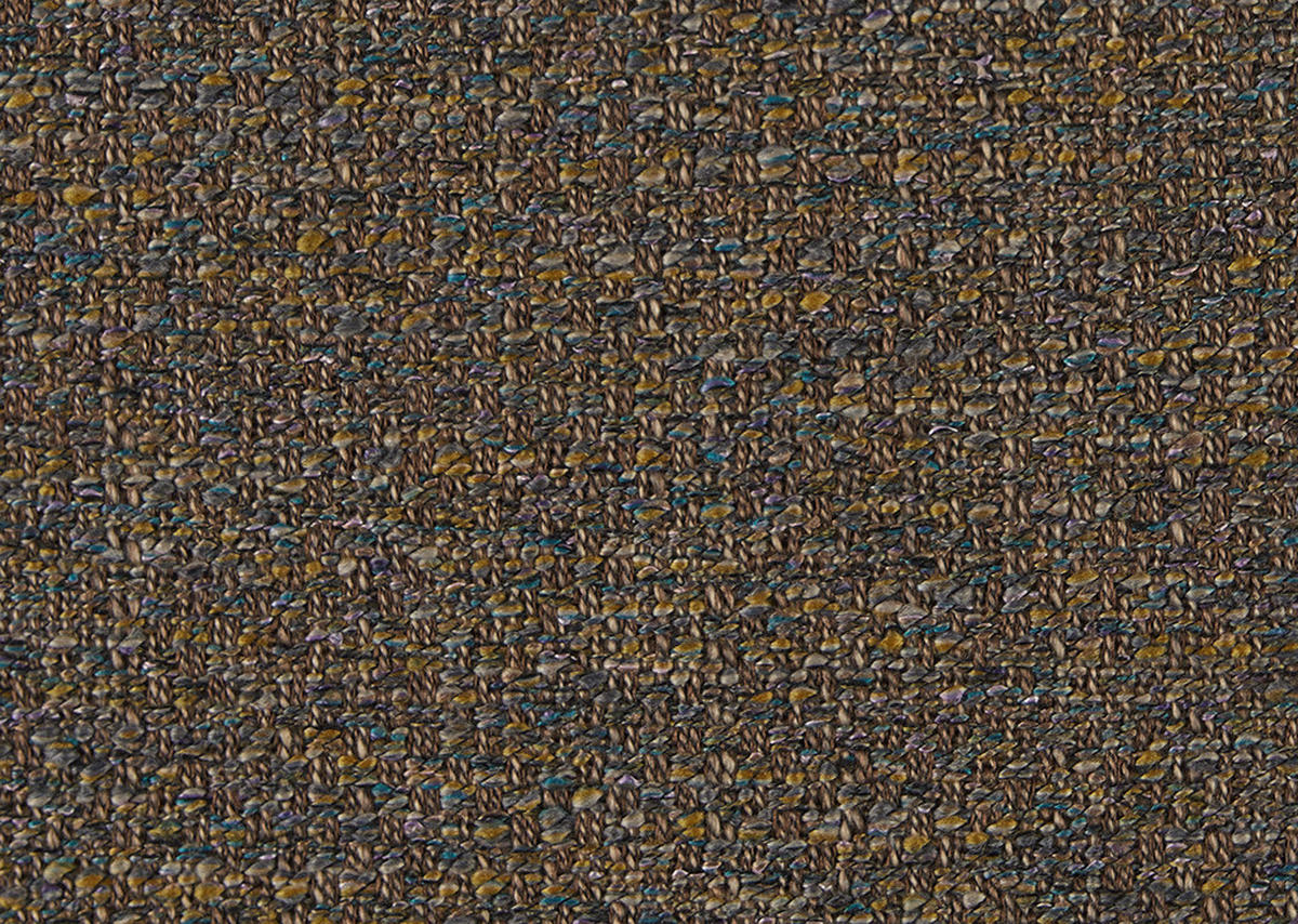 ECKSOFA in Webstoff Braun  - Schwarz/Braun, Design, Textil/Metall (223/290cm) - Moderano