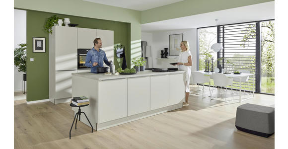 EINBAUKÜCHE - Platinfarben/Grau, Design, Holzwerkstoff - Dieter Knoll