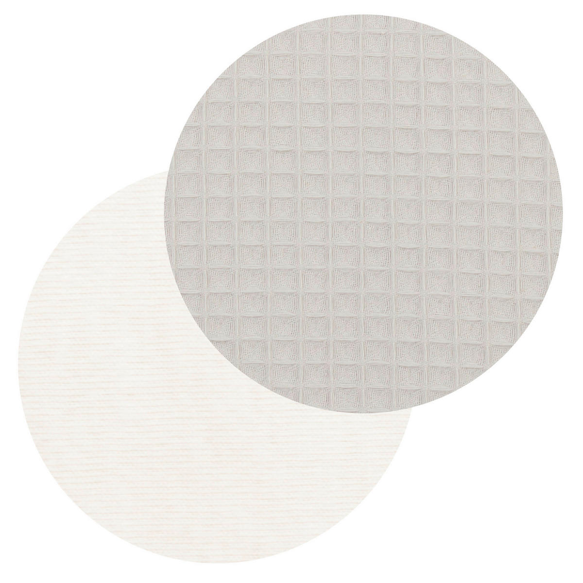 KUSCHELNEST babybay Kuschelnest Waffelpiqué  90/50/13 cm   - Grauweiß, Basics, Textil (90/50/13cm) - Babybay