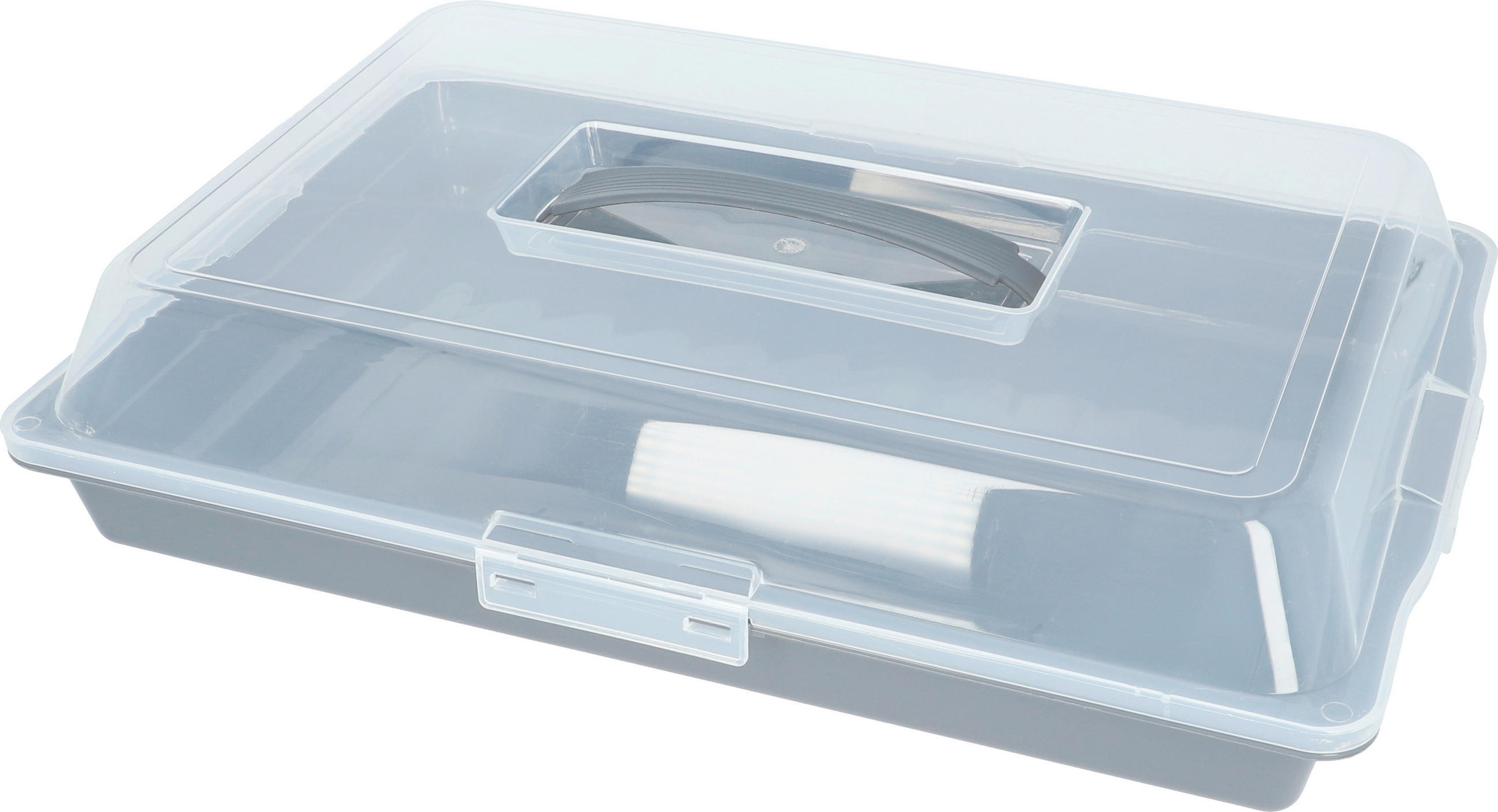 KUCHENTRANSPORTBOX - Transparent/Grau, KONVENTIONELL, Kunststoff (30/10/44cm) - Birkmann