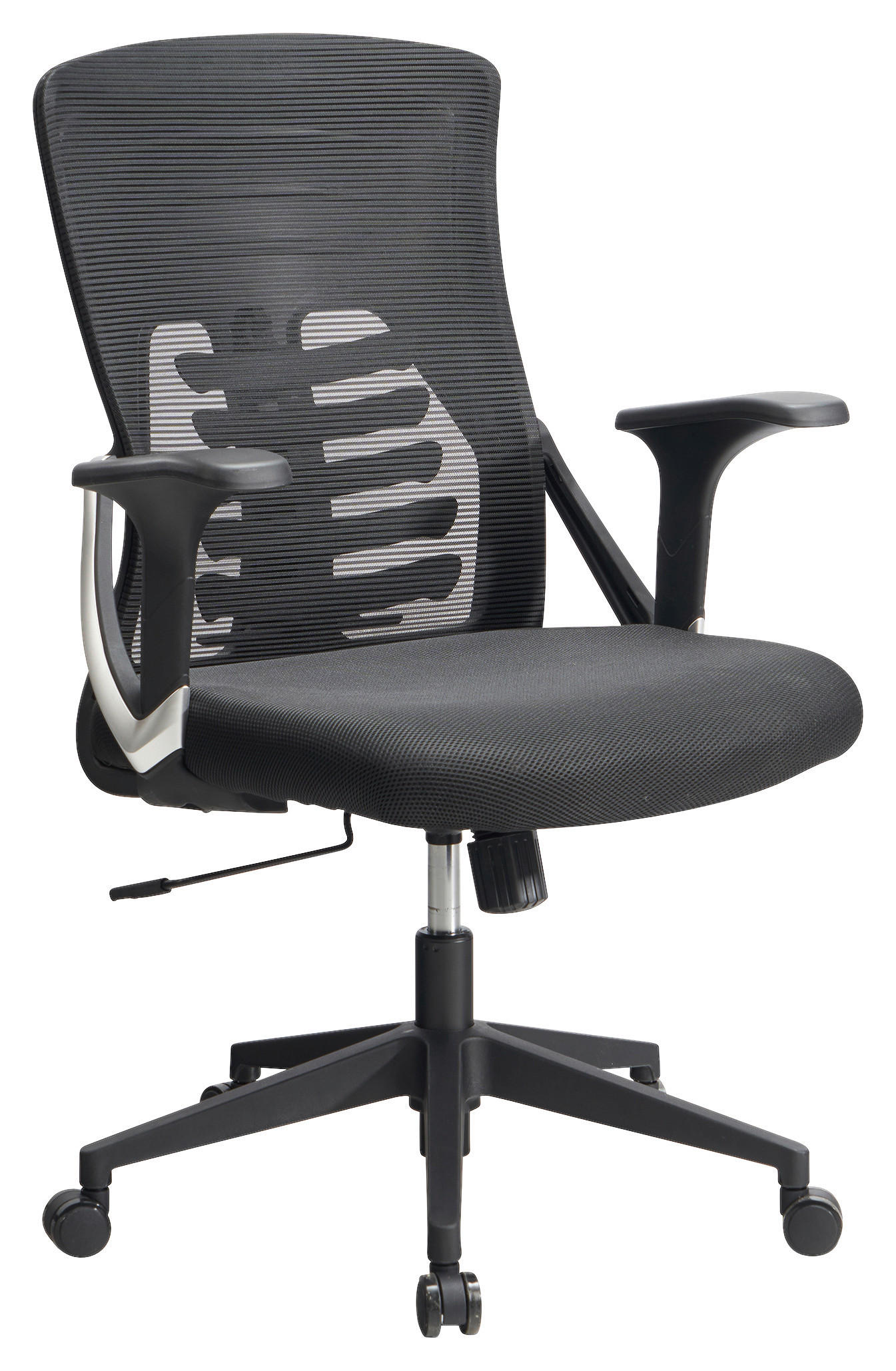 STOLICA OKRETNA  crna  tekstil  - crna, Design, tekstil/plastika (65/104/65cm) - MID.YOU