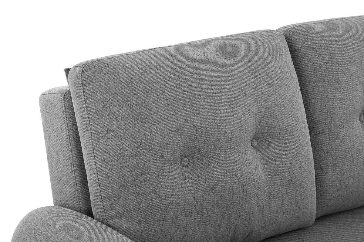 SCHLAFSOFA in Textil Dunkelgrau  - Dunkelgrau/Schwarz, Design, Kunststoff/Textil (140/94/95cm) - Livetastic