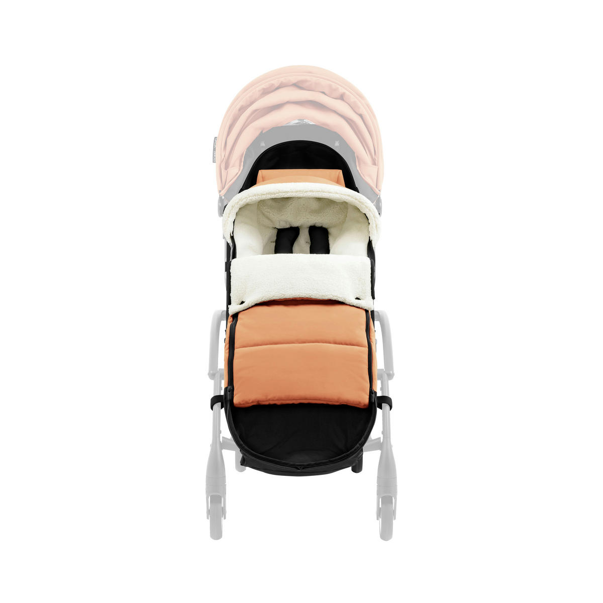 BUGGY-FUSSSACK  - Koralle, Basics, Textil (89/18,5/5cm) - Stokke